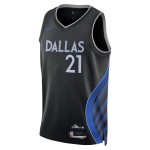 Maillot NBA Dallas Mavericks Daniel Gafford Nike 2025-26 City Edition Noir Swingman - Homme